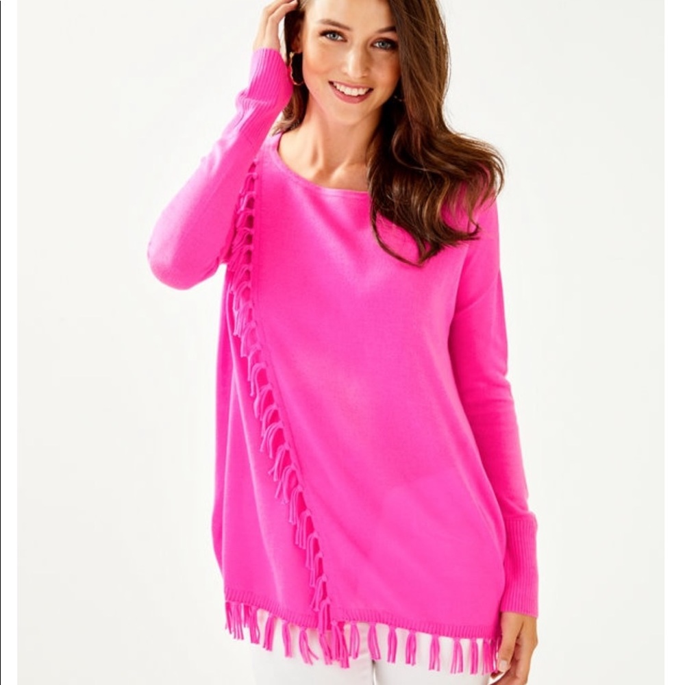 Lilly Pulitzer Emberly Sweater in Mandevilla Pink